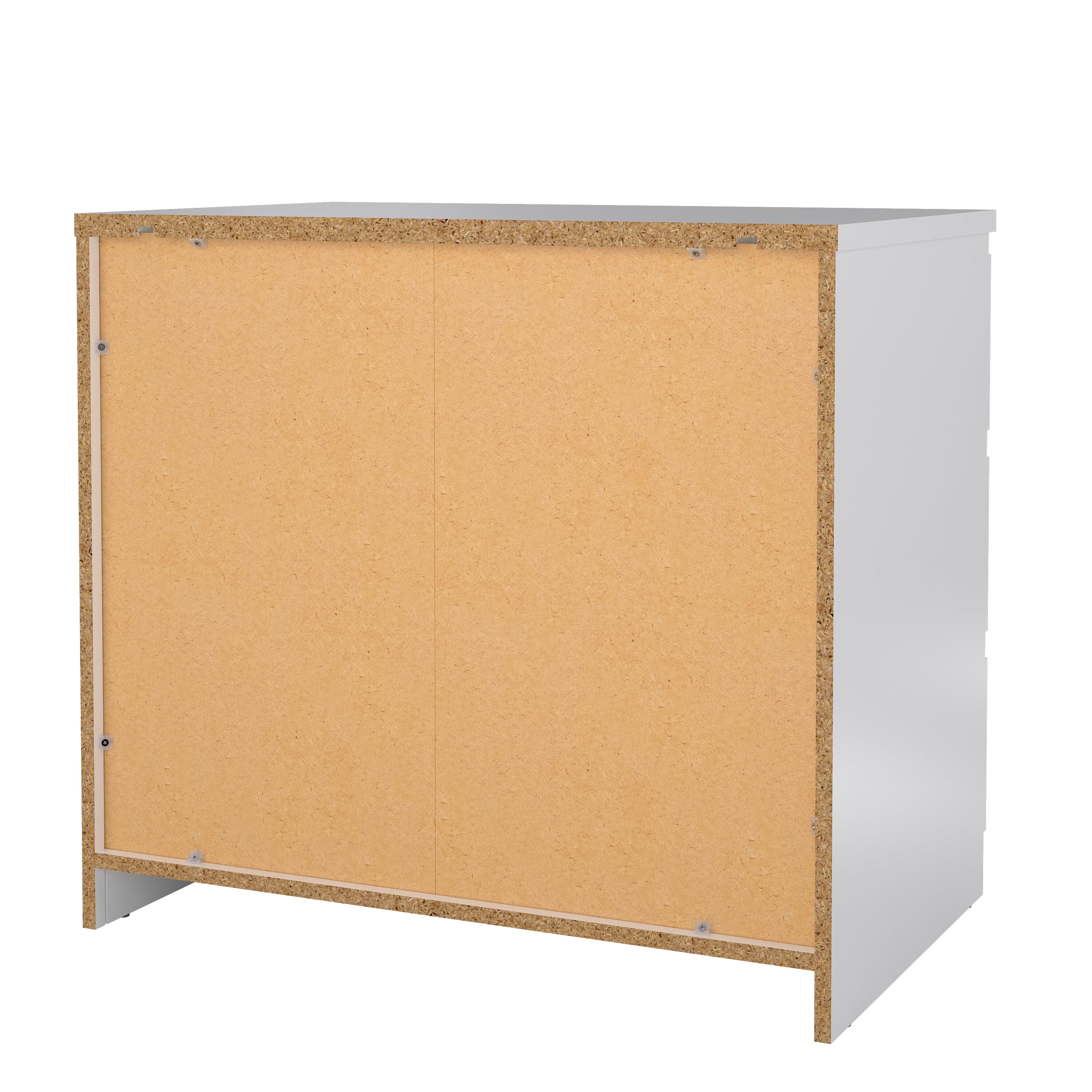 Tvilum Scottsdale 3 Drawer Chest Dresser for Adults, White High Gloss
