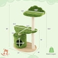thumbnail image 3 of Gymax 38'' Cute Cat Tree Cat Condo Furniture w/ Fully Wrapped Sisal Scratching Posts, 3 of 10