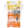 thumbnail image 1 of Aeropostale - Camiseta con gráfico de flores para mujer, color blanco, grande Aeropostale Camiseta gráfica, 1 of 1