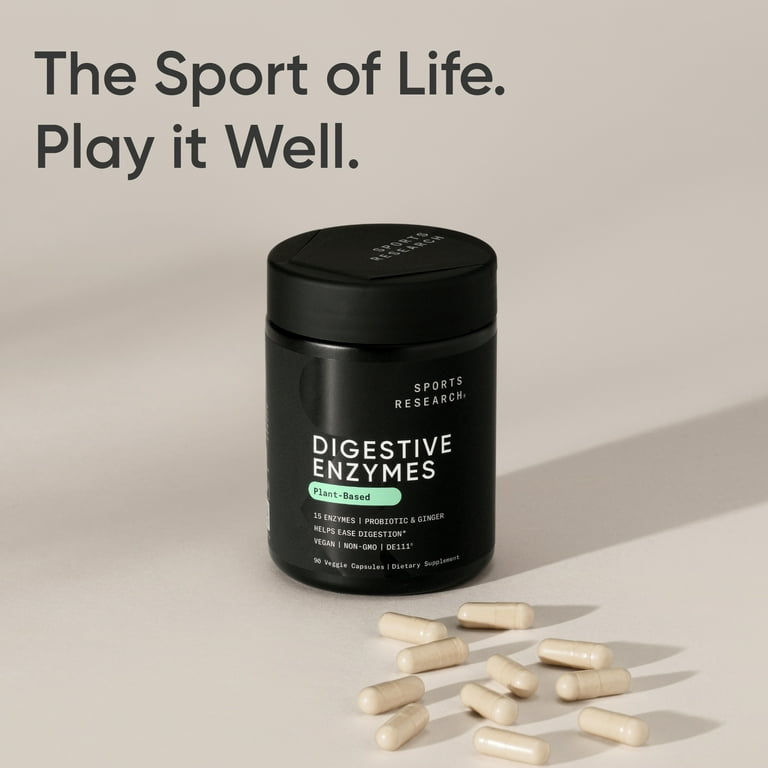 Sports Research Digestive Enzymes with Probiotics and Ginger - 90