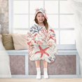 thumbnail image 7 of FORMRS Wearable Blanket Hoodie with Sleeves for Kids Cozy Flannel Sweatshirt, Starfish Seashell, 7 of 7