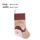thumbnail image 3 of Cateissary Medias decorativas para árbol de Navidad, calcetines bordados con apliques navideños de rejilla roja, bolsa de costura exquisita, recuerdos de Kits de decoración para fiestas Papá Noel Cateissary HA069964-01, 3 of 6