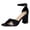 Black, variant on Rokment Women's Satin Silk Bowknot Dressy Sandals 2026 Stylish Business Formal Open Toe Ankle Strap Chunky Block High Heels Dress Pumps Summer Shoes for Wedding Banquet Black Size 6
