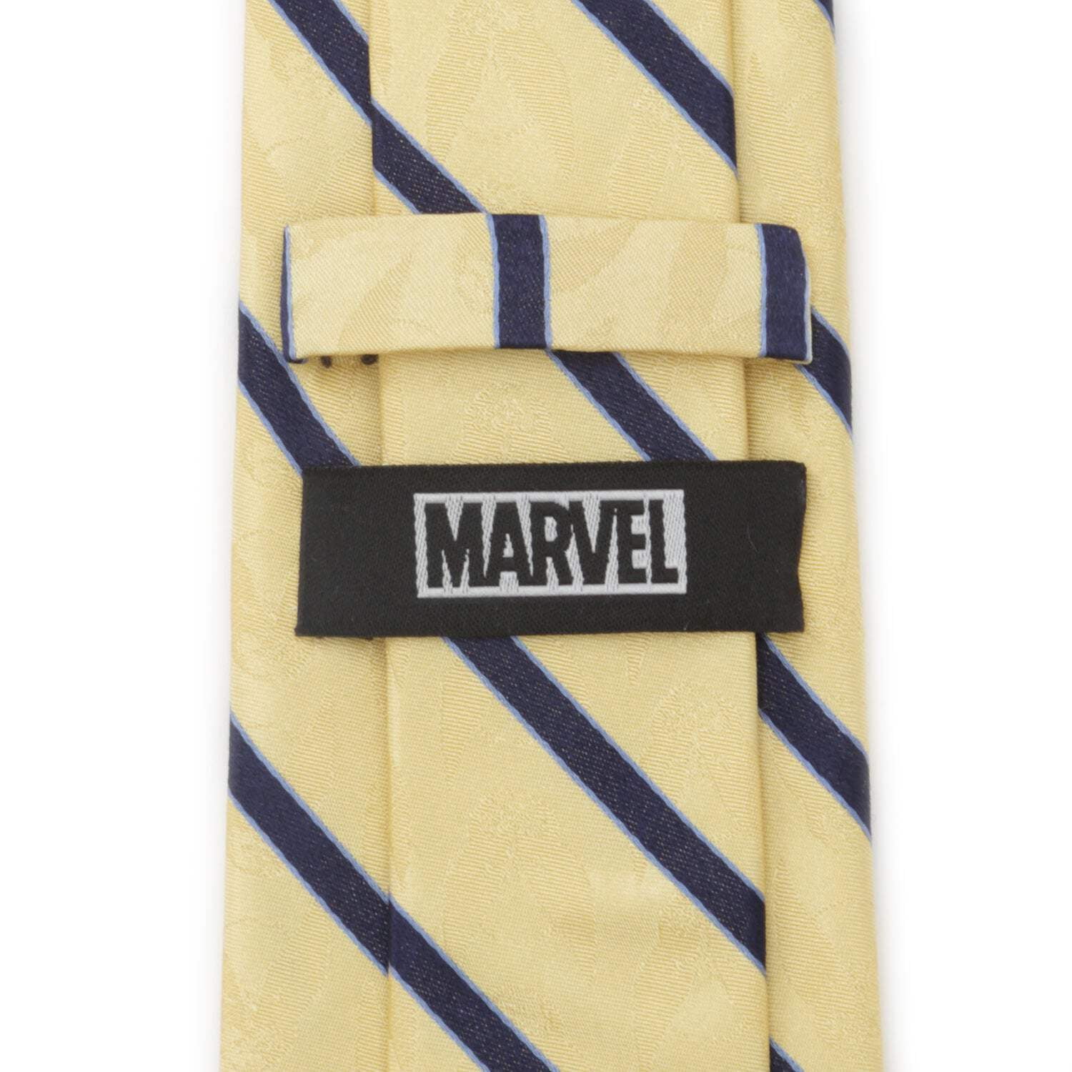Wolverine Mask Yellow and Navy Silk Mens Tie
