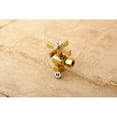 thumbnail image 5 of Kingston Brass CC33102 3/8" FIP x 3/8" OD Comp Quarter-Turn Angle Stop Valve, Polished Brass, 5 of 7