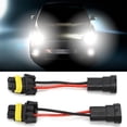 thumbnail image 2 of 2PCS Pair H11 Male to 9005/9006 Female Adapter Headlight Fog Light Universal Plug and Play, 2 of 8