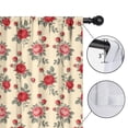 thumbnail image 4 of Pioneer Flower Floral Print Pattern Teens Curtains,Teens Insulated Curtains Set Of 2,Bedroom Essentials,Toddler Room Decor 52"x63", 4 of 5