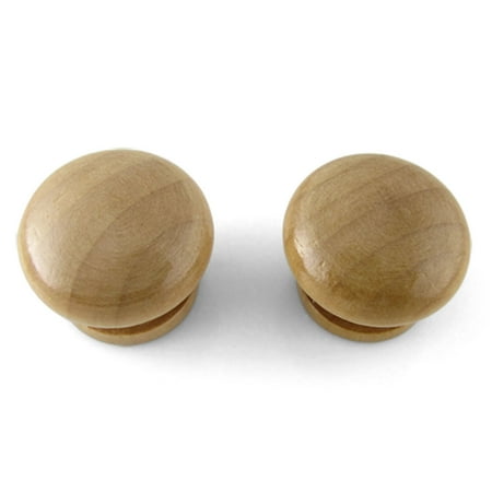 2pcs Round Wooden Screw Pull Knobs For Desk Drawer M Walmart Com