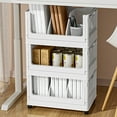 thumbnail image 4 of Xihbxyly Cesta de Almacenamiento Plegable, Organizador de Plástico Multifuncional, Diseño de Malla Ventilada, Duradera y Plegable, Ideal para El Hogar y La Oficina, Ideal para Picnics Al Aire Libre,, 4 of 6