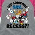 thumbnail image 3 of Mickey & Friends - Did Someone Say Recess - Toddler And Youth Raglan Graphic T-Shirt, 3 of 5