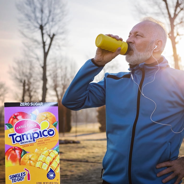 Tampico Mango Punch Drink Mix Singles 12 Total Sticks 2 Boxes
