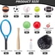 thumbnail image 2 of Juego de 24 piezas de deportes en miniatura, minibéisbol, tenis, fútbol, ​​baloncesto, rugby, bolos, tenis de mesa, palos de pelota, bates, accesorios de decoración para el hogar., 2 of 4