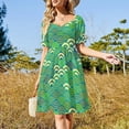 thumbnail image 3 of Seigaiha or seigainami abstract scales simple Spring Nature background with japanese circle Dress Aesthetic clothing, 3 of 6