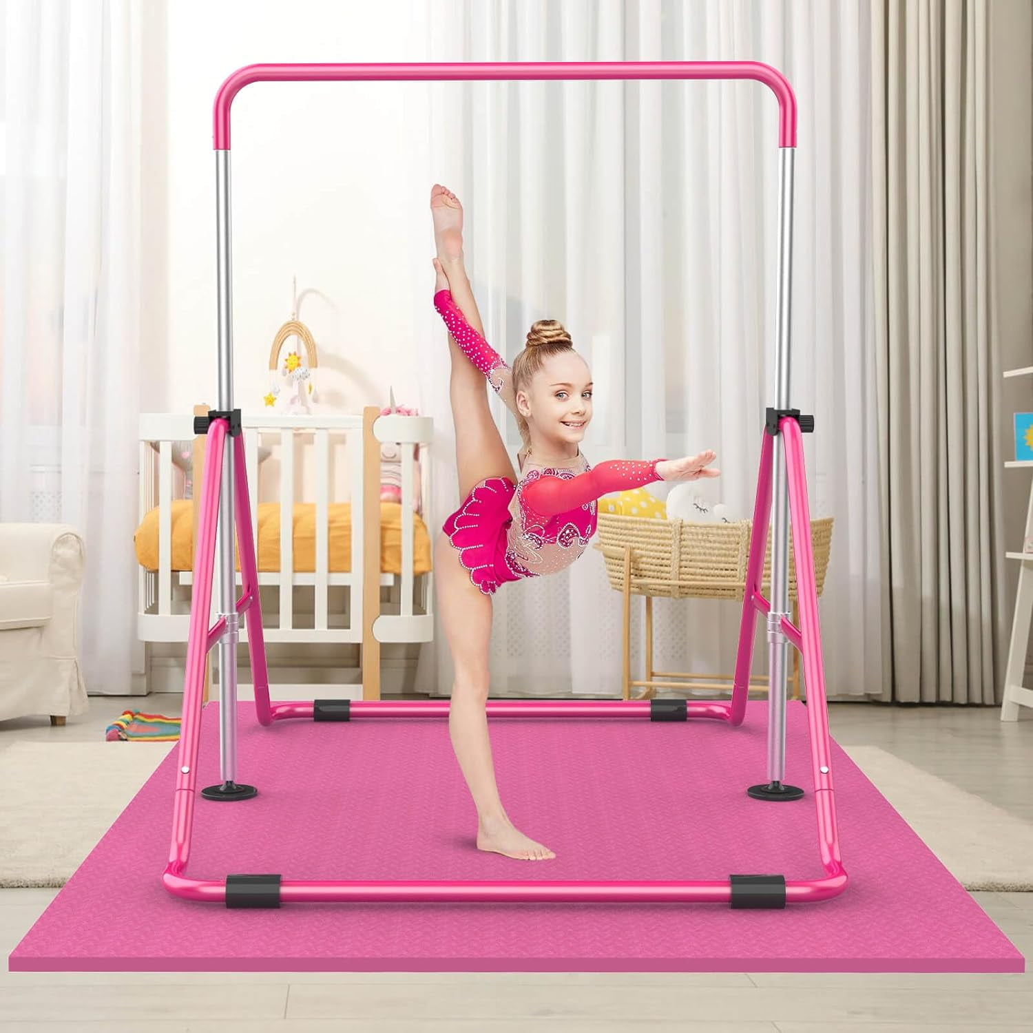 Uneven Bar gymnastics recreational pads great for popular gyms. gymnastics centers small programs mobile programs crossfit social distance 6ft away