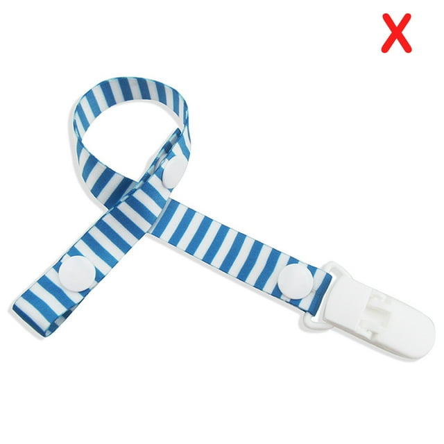 DPTALR Coton Lin Chaîne à Pince pour Sucette pour Bébé Protège-Mamelons contre les Fermoirs
