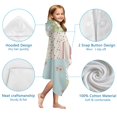 thumbnail image 7 of Pioneer Flower Floral Print Pattern Hooded Bath Towel，50"x30" for Ages 3 To 12 Kids, Quick Dry Lightweight Soft Microfiber Hood Beach Towel Cover Up for Kids, 7 of 7
