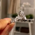 thumbnail image 4 of K-KED Women Gorgeous Marquise Cut Cubic Zircon Ring 925 Silver Delicate Jewelry Sz 6-10-7, 4 of 6