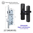 thumbnail image 2 of Tuya Door Locks Biometric Fingerprint Locker Hotel Smart Entry Home Handle App Unlock Digital Intelligent Lock ,More Secure, 2 of 7