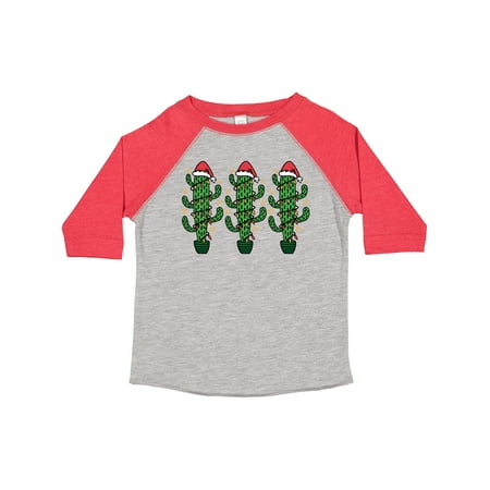 

Inktastic Christmas Funny Cactus Santa Gift Toddler Boy or Toddler Girl T-Shirt