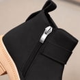 thumbnail image 7 of BRGZLK Girls Snow Boots Winter Fashion Cute Low Heel Anti-Slip Warm Short Booties Outdoor Hiking Walking Shoes for Little Kids/Big Kids Black 12.5 Little Kids, 7 of 7