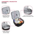 thumbnail image 3 of Lonchera aislante SwissGear, negra y roja, con capacidad de 5,5 litros, 3 of 9