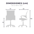 thumbnail image 4 of Silla de Oficina Ejecutiva Mundo In JM-107G Mesh Gris, 4 of 8