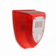 thumbnail image 1 of 1 paquete de luces solares de alarma de seguridad, sonidos de disparos de 129 dB y sonido de ladridos de perros y luz estroboscópica, lámpara de advertencia para granero de granja al aire libre, pati, 1 of 5