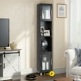 thumbnail image 4 of Costway 71'' Tall Tower Bathroom Storage Cabinet Organizer Display Shelves Bedroom Black, 4 of 11