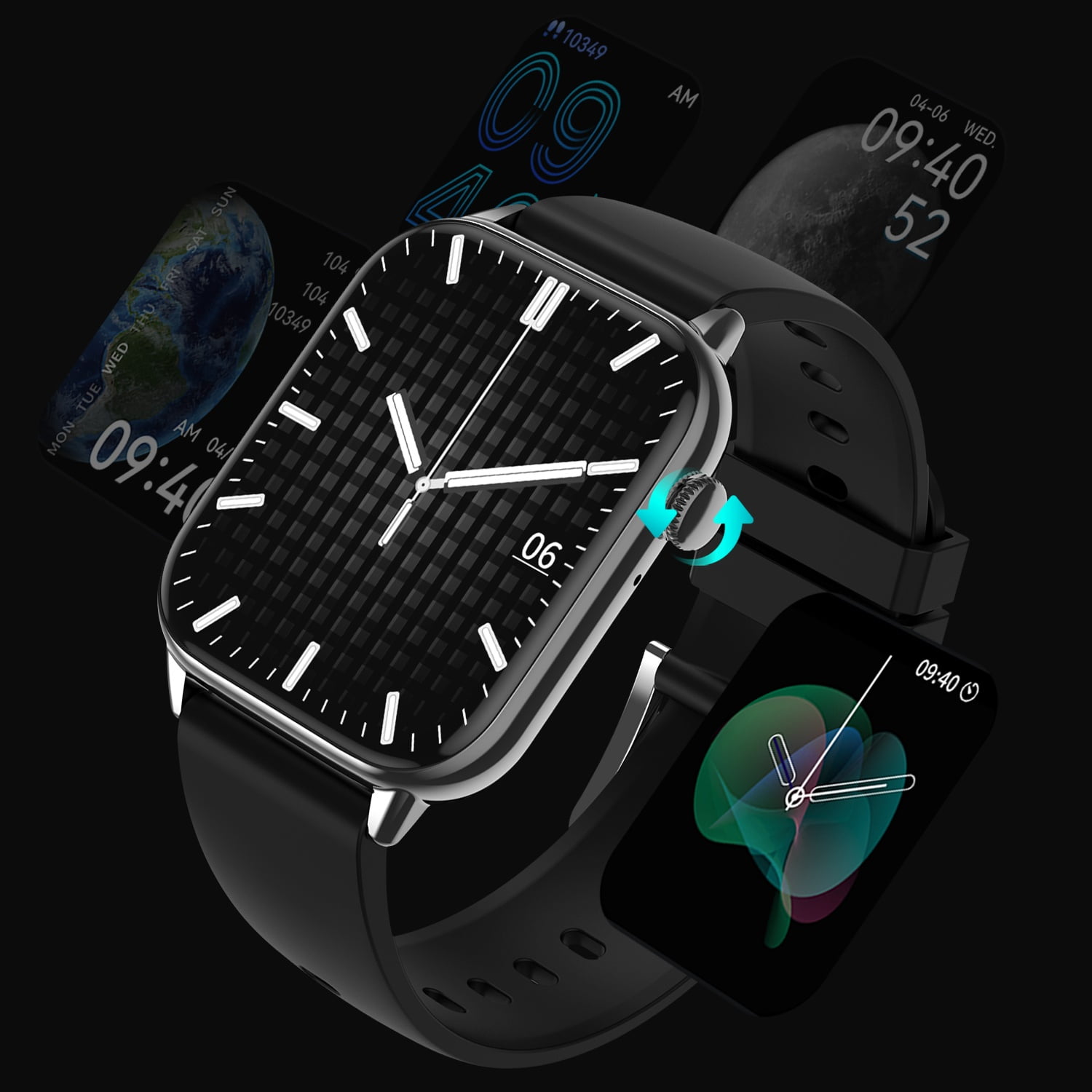 VAYKAL Smart Watch Fitness Tracker for Android and iOS Multiple Sports Modes Pedometer Timer Stopwatch Call Dial Answer Message Notifications IP67 Waterproof
