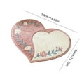 thumbnail image 3 of RKSTN Valentines Welcome Door Mat Heart-shape Outdoor Welcome Mats for Front Door Non Slip Heart Floor Mat Valentines Rug for Outside Front Porch Entryway Decor 16" x 20", 3 of 6