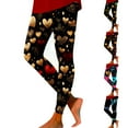 thumbnail image 5 of Tosmy Leggings For Women Valentine's Day Women's Valentine Print Exercise Yoga Leggings Casual Comfort Leggings Home Soft, 5 of 6