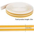 thumbnail image 4 of Self Adhesive Weatherstrip 9mm x 2mm, 12m Window Door Insulation Seal Strip, EPDM Rubber Foam for Sliding Doors Windows (White), 4 of 5