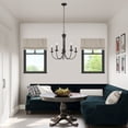 thumbnail image 4 of 42685-04 Livex Lighting Estate - 5 Light Chandelier in Farmhouse Style - 25 Inches wide by 24 Inches high-Black Finish    -Traditional Installation, 4 of 11