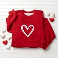 thumbnail image 6 of cocolona Womens Heart Graphic Sweatshirts Fall Winter Crewneck Long Sleeve Shirts Fashion Casual Loose Love Print Pullover Tops, 6 of 6