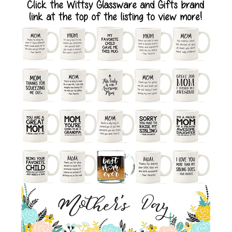 One Awesome Mom Funny Coffee Mug Best Mothers Day Gifts for Mom Women  Unique Gift Idea for Mom from Daughter Cool Birthday Christmas Present for  a New