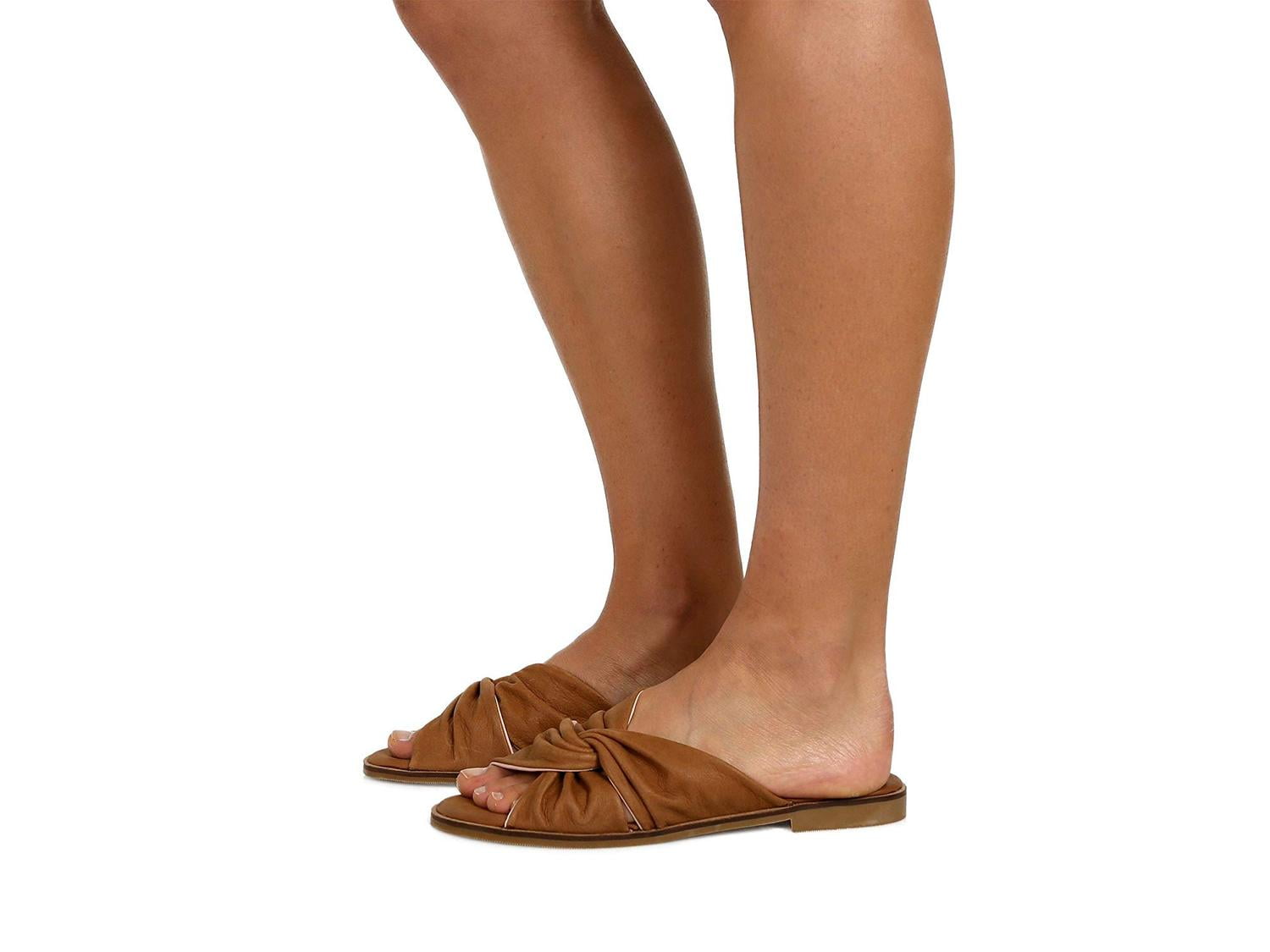 pointed toe slide sandals