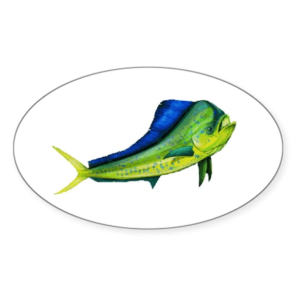 CafePress - Bull Mahi - Sticker (Oval)