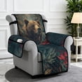 thumbnail image 2 of TSOVTHRID Bear Forest Camo Print Recliner Covers, Soft Non Slip Lazy Boy Chair Covers, Easy to Install Recliner Sofa Slipcover, Water Resistant Reclining Slipcovers for Pets, 2 of 7