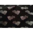 thumbnail image 4 of oneOone Cotton Silk Fabric Fish Block Printed Fabric 1 Yard 42 Inch Wide, 4 of 4