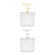 thumbnail image 1 of 2 Soportes para Almohadillas de Algodón Cosmético con Dispensador de Almacenamiento con Tapa. Yuyangstore  almacenamiento de baño, 1 of 8