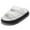 White, variant on Women's Comfort Adjustable Double Buckle Flat Sandals Lightweight Footbed Slip on EVA Slippers