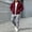 Wine, variant on Mens 2 Piece Suits Full Zipper Drawstring Hooded Sweatshirts Elastic Waist Joggers Solid Color Fashion Comfy Outfits Light Blue XXXL
