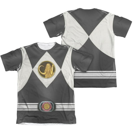 Power Rangers - Black Ranger Uniform (Front/Back Print) - Short Sleeve Shirt - XXX-Large