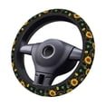 thumbnail image 2 of Balery Flower (2) Fundas elásticas antideslizantes para volante, funda protectora universal para hombre y mujer, 15 pulgadas, accesorios para coche., 2 of 6