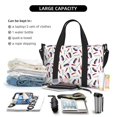 thumbnail image 4 of Travel Duffle Bag Eggplant chili garlic Travel Tote Bags Carry on Luggage Waterproof Weekender Bags with Top Handle Adjustable Shoulde Strap for Travel Gym, 4 of 5