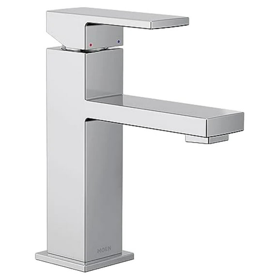 MOEN Revyl Single Hole Single Handle Bathroom Faucet in Chrome, Grey