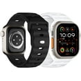 thumbnail image 1 of Bandas deportivas compatibles con Apple Watch Ultra 2 Band/Apple Watch Ultra Band 49 mm, 45 mm, 44 mm, 42 mm para hombres, pulseras de silicona suave, correa de repuesto impermeable para iWatch Series, 1 of 4