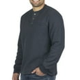 thumbnail image 2 of Coleman Men's 1/4 Snap Sherpa Lined Waffle Relaxed Fit Henley Shirt (Indigo Heather, L), 2 of 4