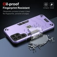thumbnail image 2 of Feishell Military Shockproof Samsung Galaxy S24 Ultra Case [2 Layer Structure][Military Grade Anti-Drop] Hard Slim Camera Protection Rugged Case, Heavy Duty Protective Case for S24 Ultra,Purple, 2 of 7