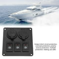 thumbnail image 4 of Suuonee Light Switch, Car Marine 3+2combination LED Single Rocker Green Light Switch+Car +Cigar Lighter, 4 of 8